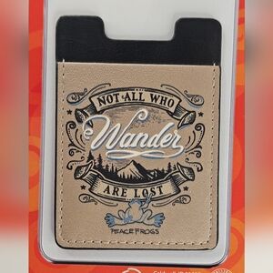 Peace Frogs Phone Pocket Wallet Not All Who Wander Poem BUNDLE 2 GET 1 FREE